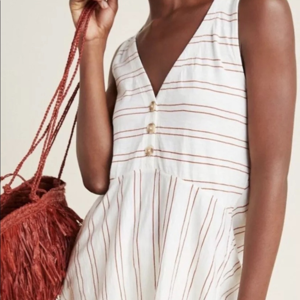 Anthropologie Maeve striped tunic tank